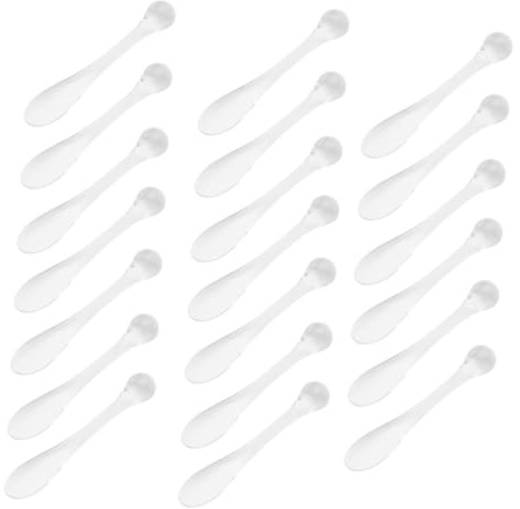 Gesichtsmaskenstift 20 Stück Acryl, für Gesichtscreme | Augenmassage Stab und Kosmetiklöffel, Kompakt Tragbar für Reise und Geschäftsreise