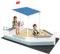 COSTWAY Sandkasten mit Dach, Piratenschiff Sandkasten Holz mit Flaggenmast & Steuerrad & Sitzbank, Sandkiste Sandbox Outdoor für Kinder ab 3 Jahre