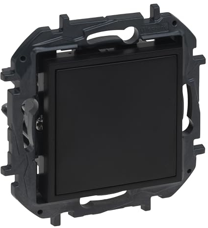 LEGRAND Tapa ciega para instalación empotrada, Niloé Step, Antra, 398308B | Tapa ciega para instalación empotrada, Gama Niloé Step, Color Antracita, 398308B