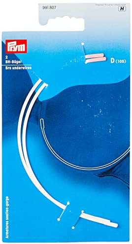 Prym Women's 991807 Bra Underwires, White, 18.5 x 11.0 0.3 cm UK