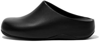 FitFlop Women's Shuv Leather, Black, US11