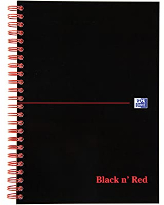 Black n' Red Wirebound Notebook 100 Pages A5 [Pack of 10]