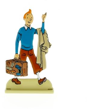 Tintin Figurines en Alliage en relief 29224 TINTIN À LA VALISE