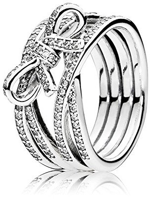 Pandora Damen-Partnerschaftsringe 925 Sterlingsilber mit '- Ringgröße 54 (17.2) 190995CZ-54