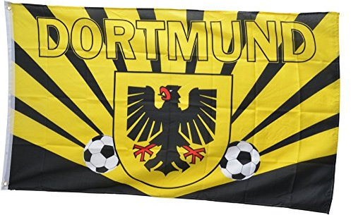 Flaggenfritze® Flagge Fanflagge Dortmund Strahlen - 90 x 150 cm
