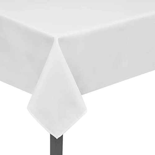 vidaXL 5X Tischdecke Damast Tischwäsche Atlaskante Wasserabweisend 220 x 130 cm