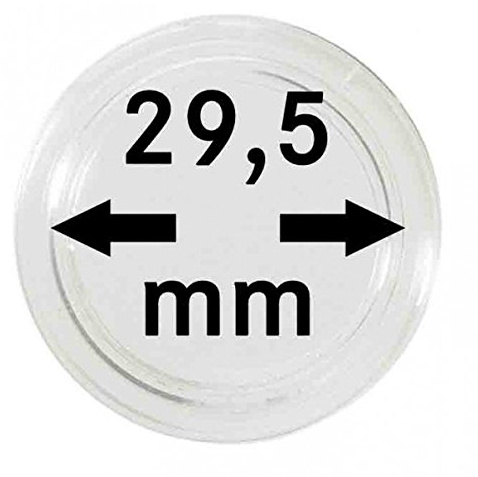 LINDNER Das Original Münzkapseln Innen-Ø 29,5 mm, 10er-Packung