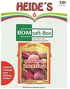 BOMSaft Rote Beete naturbelassen 2 x 5 Liter, 2er-Pack