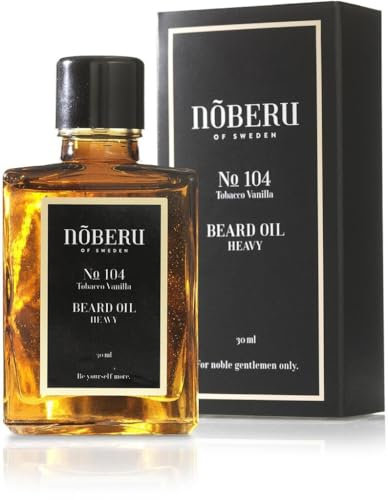 Noberu Of Sweden Aceite para Barba Larga Tabaco & Vainilla 30ml, Único, Estándar