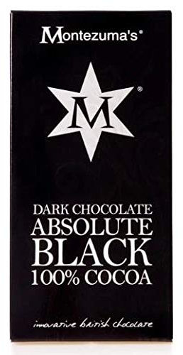 Montezuma's Absolute Black 100% cacao | Tablettes de chocolat noir, 5 x 100g