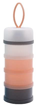 Baby Milk Powder Dispenser Pots,4 Layer Formula Milk Storage Container Portable Food Storage Containers,Milk Powder Storage Pot, Food, Snacks, Powder Container for Travel and Outdoor Activities(Pink)