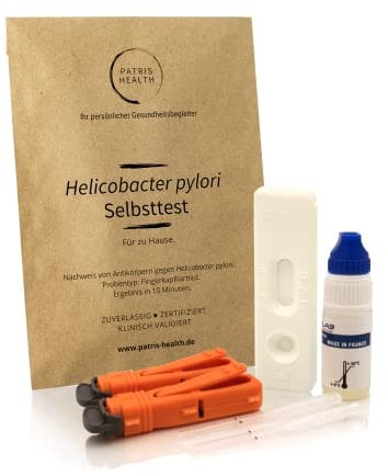 Patris Health - Helicobacter pylori Selbsttest - Bluttest zum Screening einer Mageninfektion