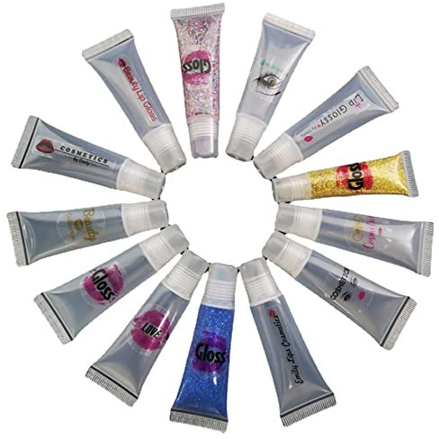 JINFU 100 Stück individuelles Logo, Lipgloss, transparente Aufkleber, personalisierter Druck, Name, Lipgloss, Tube-Etiketten, personalisierbar, für Augenbrauen, Wimpern, Flasche, Aufkleber (1,5 x 5
