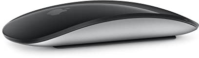 Apple Ratón Magic Mouse: Recargable, con conexión Bluetooth y Compatible con el Mac y iPad; Negro, Superficie Multi-Touch (Lightning)