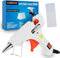 Lumous Rola Hot Glue Gun, 20W UK Plug Mini Heats Up Glue Gun for Crafts with Glue Sticks 50Pcs, Hobby, Craft, Home Repairs, Fabric, Wood, Glass, Card, ON-Off Switch for DIY Arts (White)
