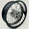DualColorStampe Adesivi interno cerchi moto 17 POLLICI decal stickers cerchioni gomme strisce moto COD.D0068(Bianco)