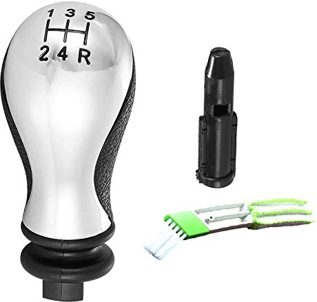DMNQ Pomo de Cambio de 5 Marchas,Perilla de Cambio de Marchas Pomos de Palanca de Cambios del Coche Manual de 5 Velocidades con Adaptador Compatible con Citroen C5 01-08 Xsara Picasso 99-08