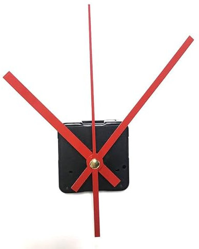 CABLEPELADO Uhrwerk: leises Quarz-Uhrwerk, Reparaturset für Uhren, 3D-Uhren, Uhrgriffe, Uhrwerk, Minutenzeiger 150 mm, Stundenzeiger 120 mm, Rot