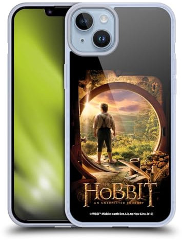 Head Case Designs Offizielle The Hobbit An Unexpected Journey Hobbit in der Tür Schluessel Kunst Gelhülle [Militärischer Schutzgrad] Kompatibel Mit Apple iPhone 14 Plus Und Kompatibel Mit MagSafe