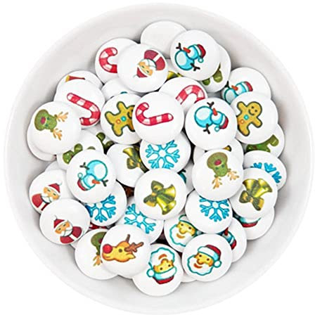 Schokolinsen bedruckt Motiv - Weihnachten - Vollmilchschokolade (150)