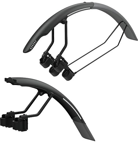 Topeak Unisex – Erwachsene Tetra Schutzblech Set, Schwarz Grau, R1 + R2