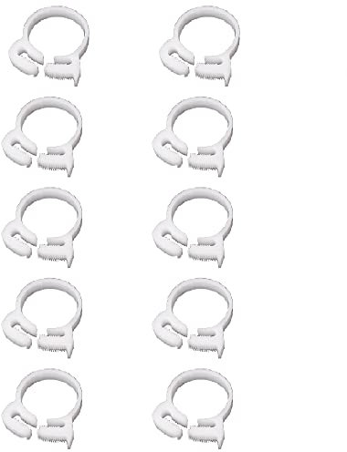 10 fascette stringitubo di presa, fascette per tubi flessibili in plastica a doppia presa rapida, resistenti e veloci, clip per tubo flessibile regolabile per collegamento, fissaggio (8,4-9,3 mm)
