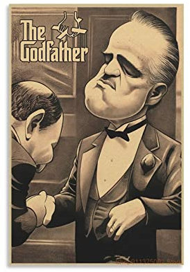 NANXIANG Der Pate Classic Gangster Filmposter Filmposter Kunstdruck Wandbild Poster