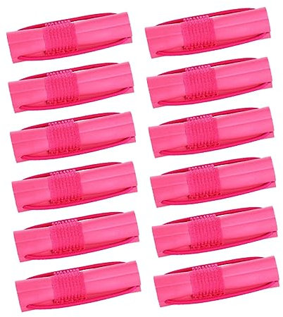 12 Piezas Rizador De Esponja Rodillo De Plástico Para El Cabello Rulos Sin Calor Rodillos De Peluquería Palo De Rulos Rizador De Pelo Permanente Hazlo Tu Mismo Modelado El Plastico