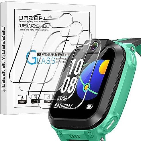 NEWZEROL 4 Stück Display Schutzglas Kompatibel für Imoo Watch Phone Z1, [Vollständige Abdeckung] [Blasenfrei] [Kratzfest] HD Displayschutzfolie aus Glas für Imoo Z1 Kinderuhr Schutzfolie