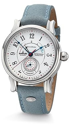 Kronsegler Conquistador Herren Armbanduhr Automatik Stahl Weiß