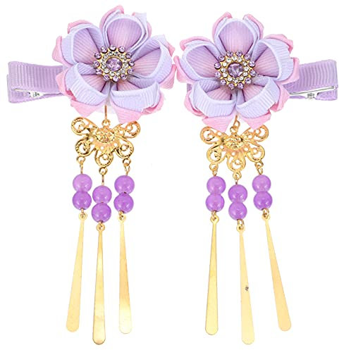 Pince À Cheveux Élégante Dinspiration Japonaise Pince À Cheveux À Pompon Coiffure Kimono Décoration De Cheveux Pour Femmes