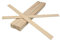 DD Composite Rührstab Holz 26cm Holzspatel Rührstäbchen zum Rühren von Farben Lack Epoxidharz, Stückzahl:20