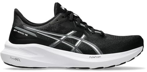 Asics GT-1000 13, Sneaker Donna, Nero e Bianco, 38 EU