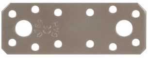 Alberts 821586 DURAVIS® Flachverbinder | perlbeige duplexbeschichtet RAL 1035 | Größe 96 x 35 x 2,5 mm | 50er Set