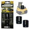 StealthMounts Black Stubby Magnetic Bit Holder Compatible with Dewalt - 2 Pack | | Drill Bit Organizer | Compact Bit Holder for Drill | Impact Driver Bit Holder