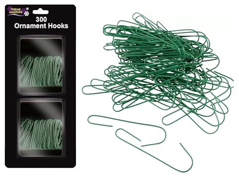 300 Christmas Tree Ornament Baubles Hangers Hooks Hanging Wire Holder Craft Hook (assorted sizing)