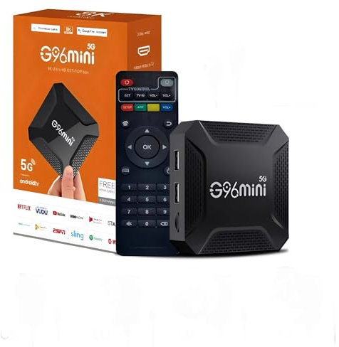 Android 13.0 TV Box, Upgraded X96 mini Amlogic S905W2 Quad-core 2GB RAM 16GB ROM H.265 4K HDR Media Player