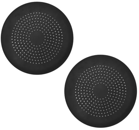 Nicear Lot De 2 Filtres De Protection De Drain Noirs Pour Évier Et Filtre De Vidange Avec Ventouse Pour Égouttoir De Douche Attrape Cheveux Filtre D'évier Pour Cuisine Salle De Bain Baignoire