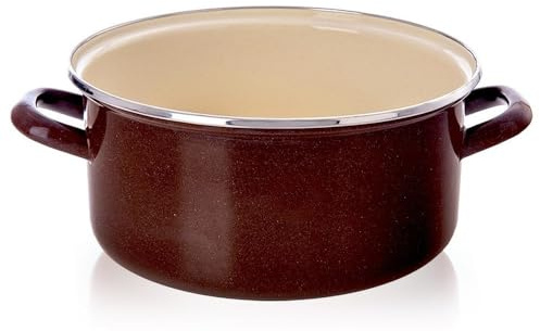 Casserole émaillée marron 24 cm 4 l