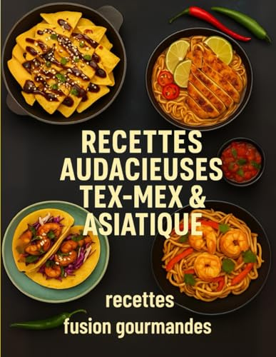 Recettes Audacieuses Tex-Mex & Asiatique : 66 recettes fusion gourmandes: Voyage culinaire entre le Mexique et l’Asie — entrées, plats, accompagnements, desserts et menus complets