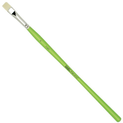 Liquitex Professional Freestyle Traditional Brush, Detail Bright No. 6, Beige | Sustainable Synthetic Brush Bristles Retain Their Shape, Non-Slip Ergonomic Handles, Rustproof Stainless Steel Ferrule