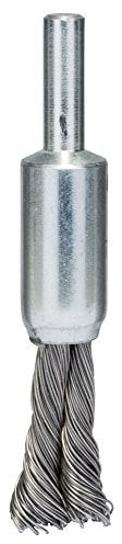 Bosch 1x PRO Steel Longlife End Brush, Knotted Wire for 6 mm Cylindrical Shank and Drill (Ø 10 mm, Professional Accessory Rotary Drill/Drivers)