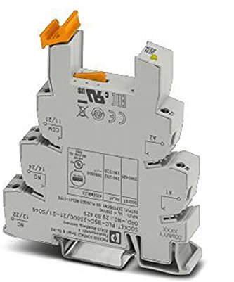 PHOENIX CONTACT PLC-BSC-230UC/21-21/SO46 PLC-Grundklemme gegen Störströme Beziehungsweise Störspannungen auf der Steuerseite mit Schraubanschluss, Ohne Relais Oder Solid State RelaisbeStkung, 10 Stück