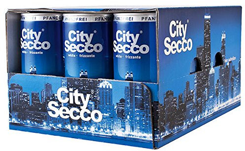 60 Dosen City City Secco Perlwein 10.5% Vol. 60 x 200ml inc. EINWEG Pfand