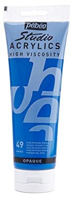 Pébéo - Acrílico Fine Studio - Pintura acrílica Cyan - Cyan Primaro - 250 ml