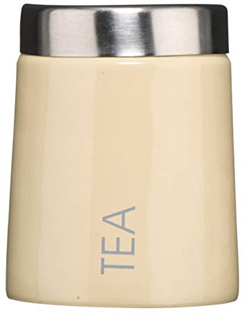 Premier Housewares Conical Tea Canister - Cream