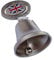 Union Jack Bell - Pewter Effect Metal Spin Bell with Union Jack, Collectable Souvenir