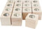 VBS XXL 15er-Pack Teelichthalter Würfel 8x8x8cm Rohholz natur Quadratisch Teelicht Windlicht Kerzenhalter Kerzenständer Teelichtglas Holz Deko