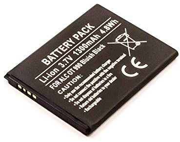 MobiloTec Akku kompatibel mit Alcatel One Touch 918D, Li-Ion 1300 mAh, Batterie