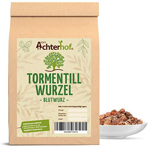 Blutwurz (100g) Tormentillwurzel geschnitten Tormentill Kräuter Tee vom Achterhof Blutwurzel
